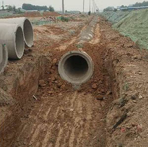 惠安�筋混凝土排水管施工案例